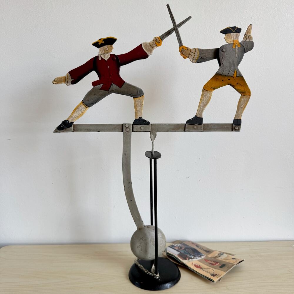 Vintage SKY HOOK Dueling Sword Fight Kinetic Pendulum Balance Toy - Picture 2 of 6